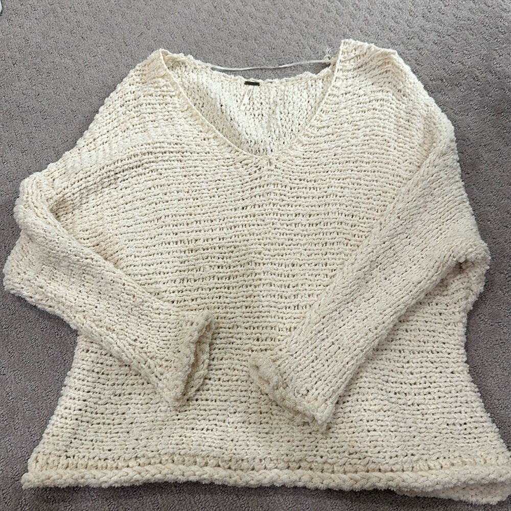 Free people cream sweater